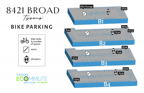 8421 Broad Bike Parking Map